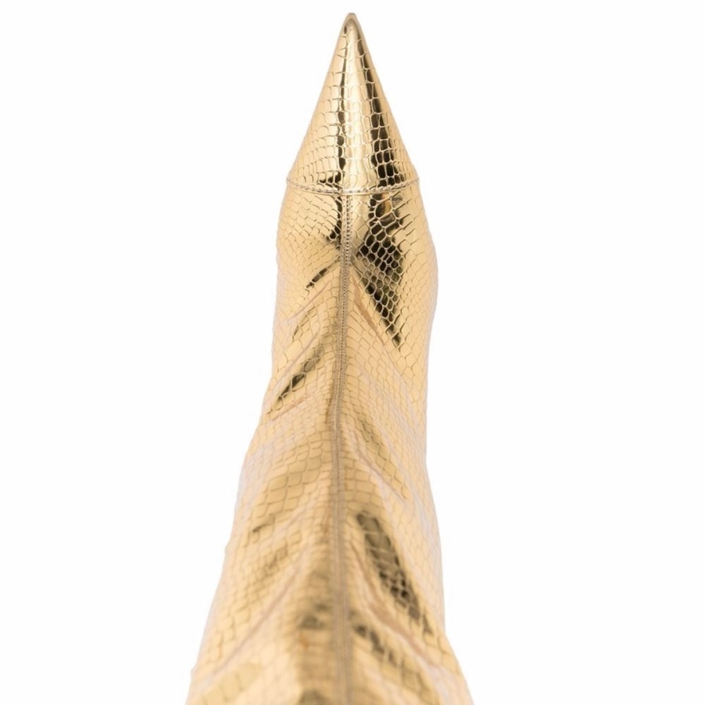 Designer Boots: Alexandre Vauthier: python-print pointed boots